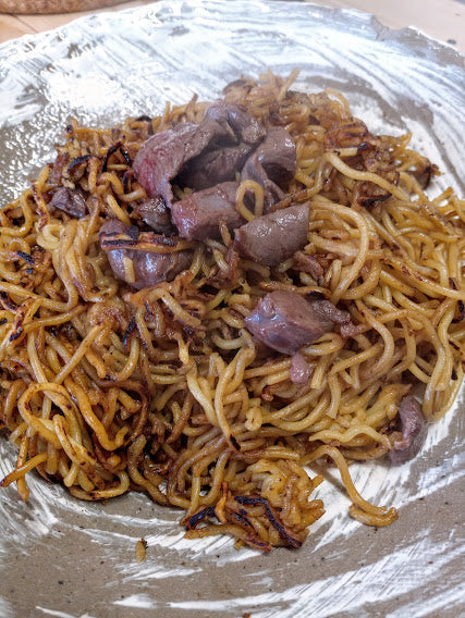 鹿肉料理／鹿肉やきそば ～Sakura-Ju船頭、男の手料理～（ジビエ）