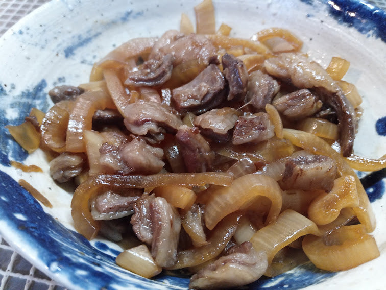 鹿肉料理／鹿肉の筋膜で、酒の肴を作ってみました ～Sakura-Ju船頭、男の手料理～（ジビエ）